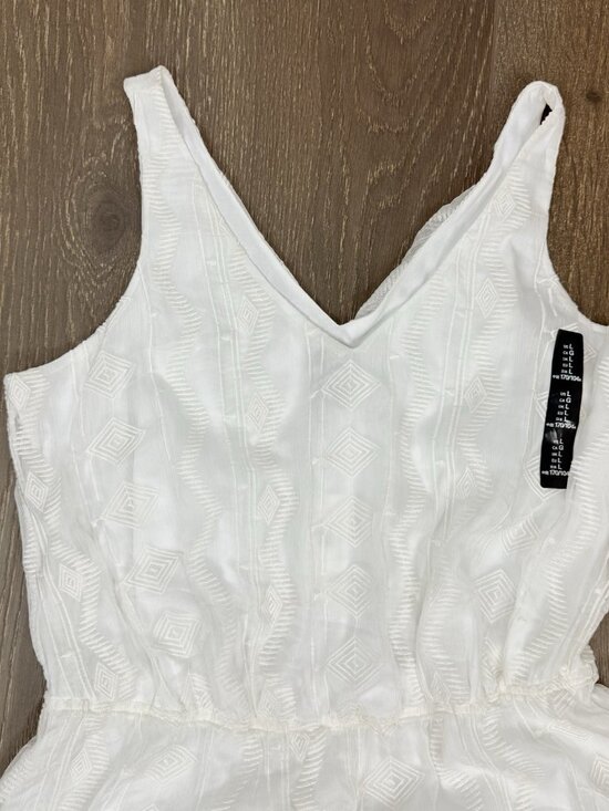 GAP sheer White Midi Dress Size Large Cottagecore Summer - Picture 3 of 5